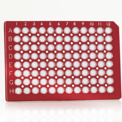 4ti-0770/R | FrameStar®96 Well Semi-Skirted PCR板，ABI®Style | Front