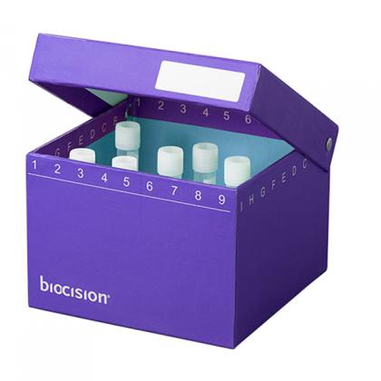 bss - 215p | TruCool Hinged CryoBox, 3.5英寸，81位，紫色