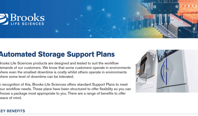 Automated Storage Support Plans Flyer
