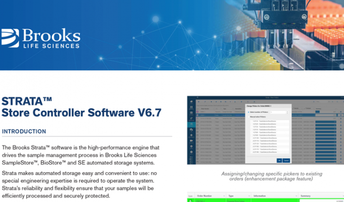 Strata™Store Controller Software V6.7 Flyer