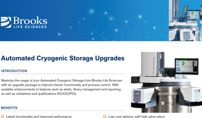 Automated Cryogenic Storage Upgrades