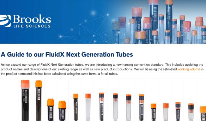 A Guide to our FluidX Next Generation Tubes