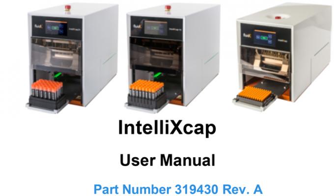 FluidX IntelliXcap™ Manual Request