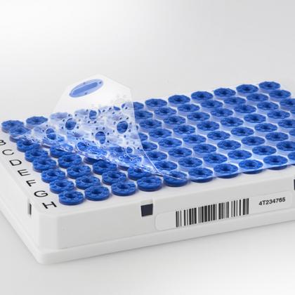 4ti-0778 | Cap Mat for PCR Plates | On Plate，剥落细节