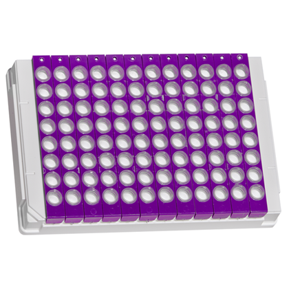 4TI-0371 |8井PCR管条适配器|带有8井PCR管带PC框架|正面