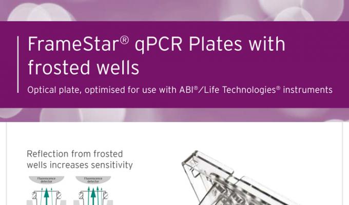 FrameStar®qPCR板与磨砂井传单