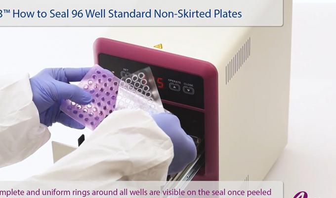IntelliXseal™SA -如何密封96 Well Non-Skirted PCR Plates